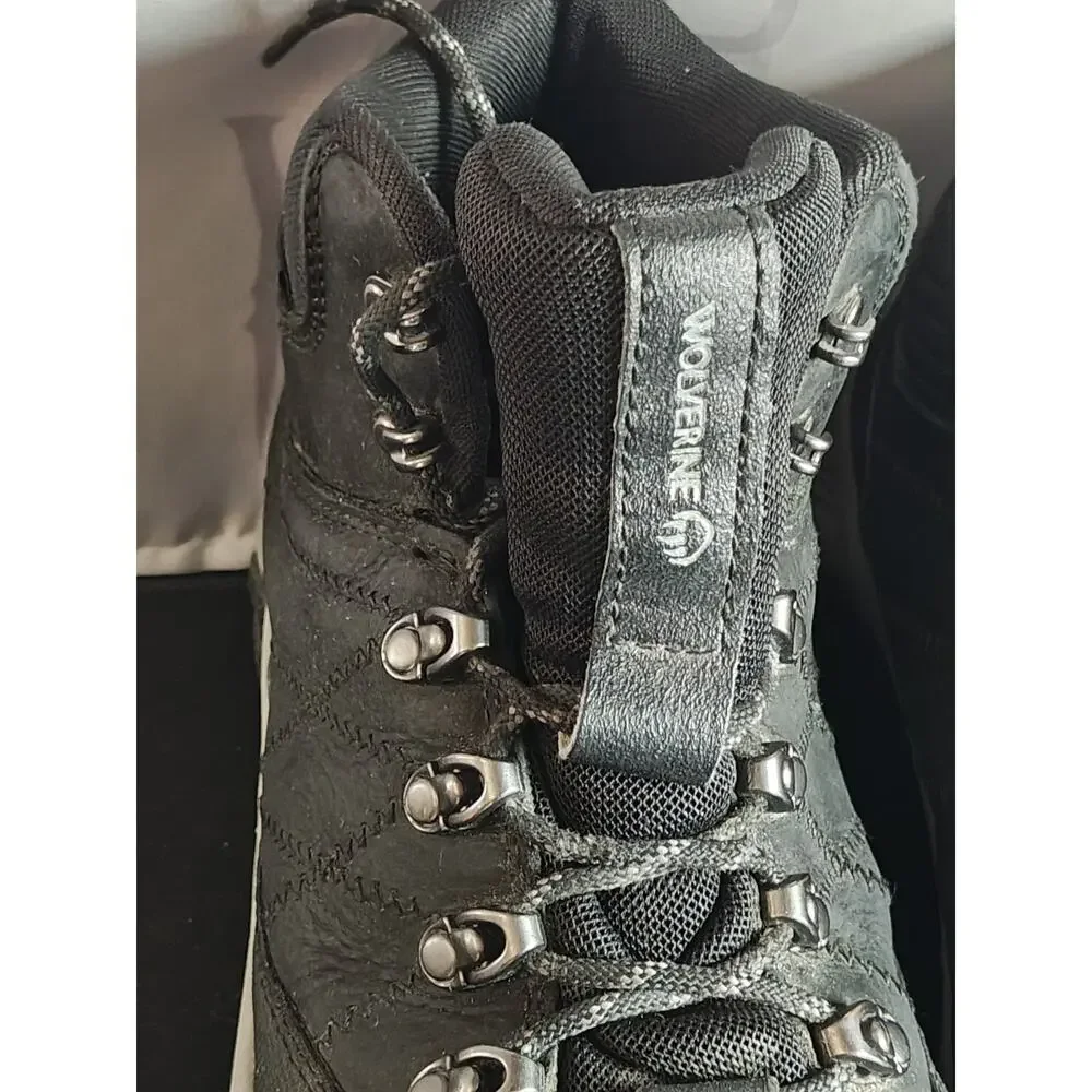 WOLVERINE - Luton - Men's 12 EXTRA WIDE Mid Steel-Toe Hiker - Boot Black